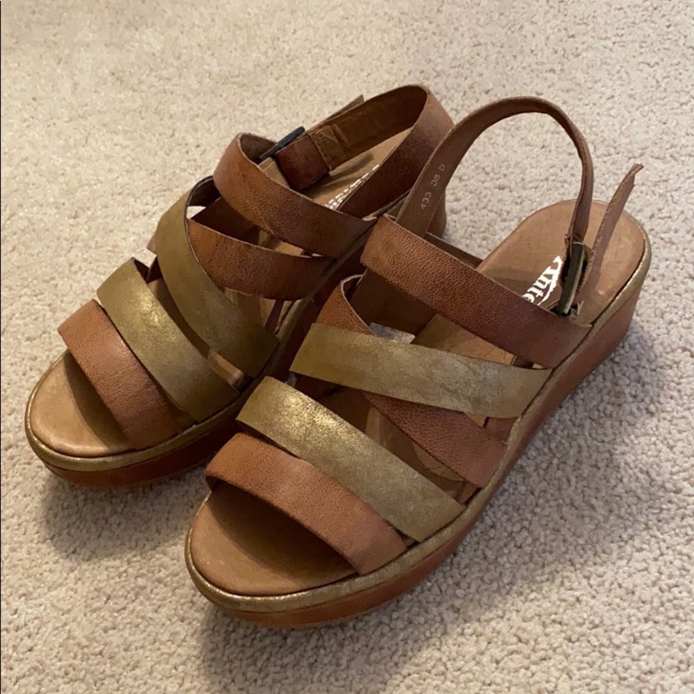 Antelope Leather Six Strap Sandals